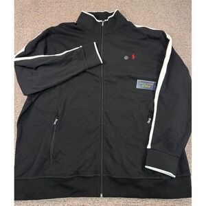 Polo Ralph Lauren Mens Core Replen Full Zip Track Jacket - Black  4XLT